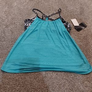 NWT Zella Yoga Tank Top with Built in Sports Bra Sz Medium